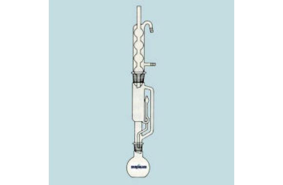 Estrattore Soxhlet In Vetro Da 250 Ml – Con Condensatore E 2 Bottiglie – Per Laboratorio