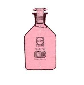 Set 3 Beute In Vetro Borosilicato - 250 Ml, 150 Ml, 50 Ml, Con Tappi In Gomma Per Laboratorio - Foto 5