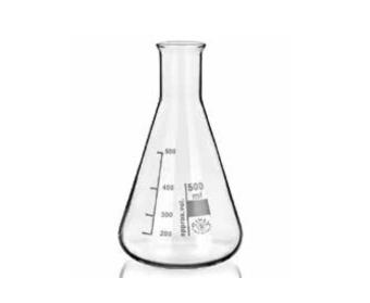 Beuta Conica Erlenmeyer In Vetro 250ml - Bocca Stretta Con Tappo A Vite